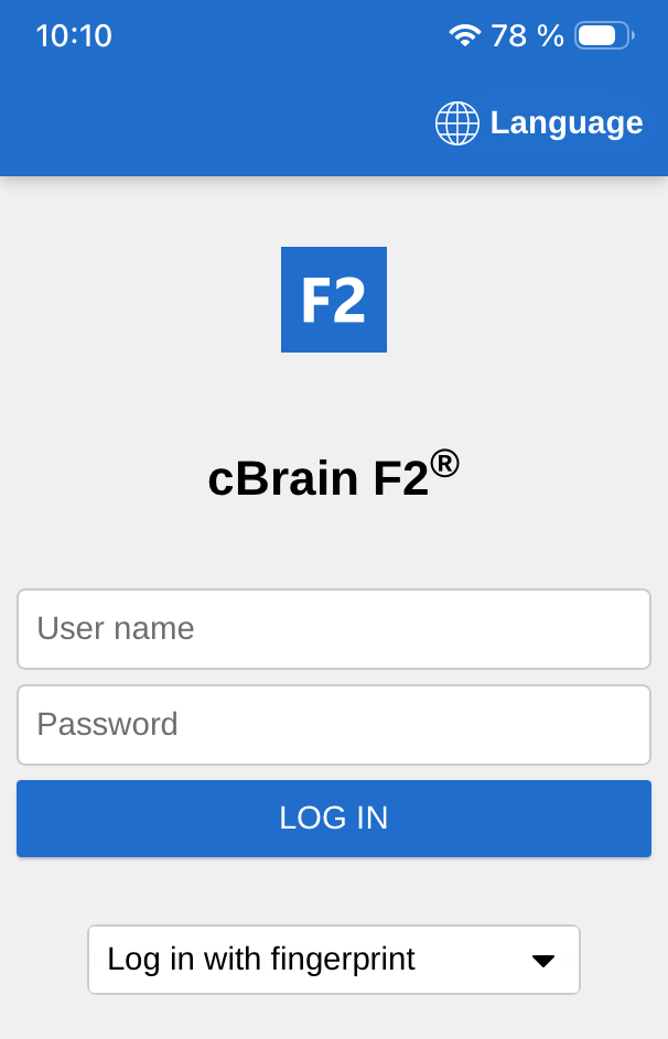 login touch id