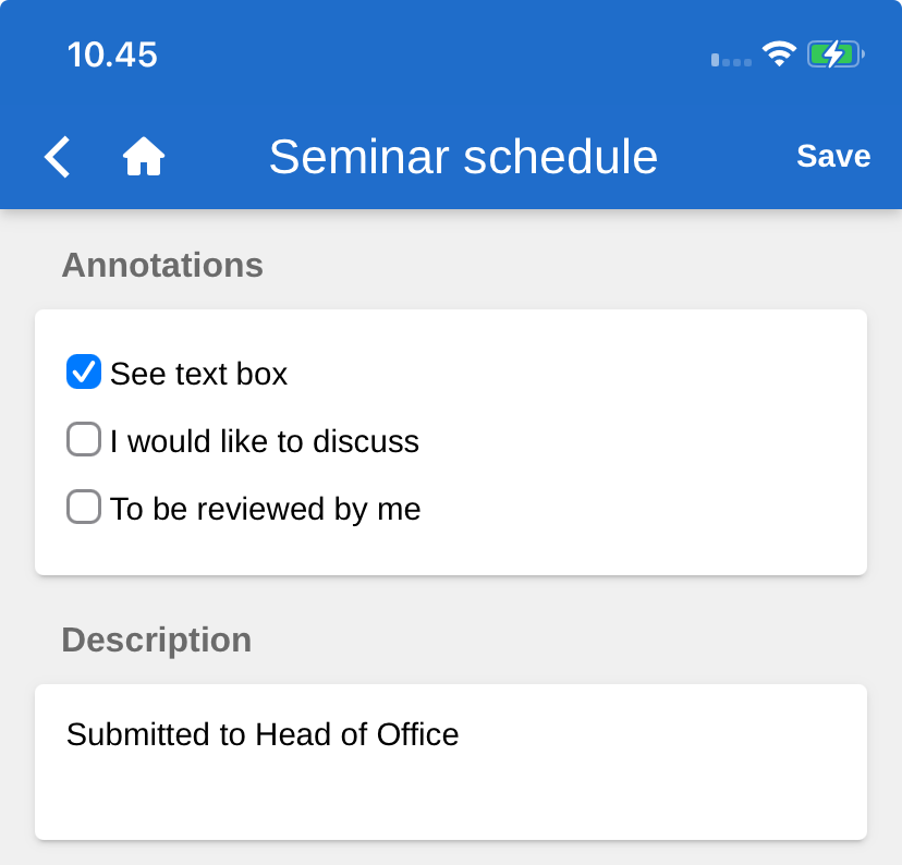 newly created annotation