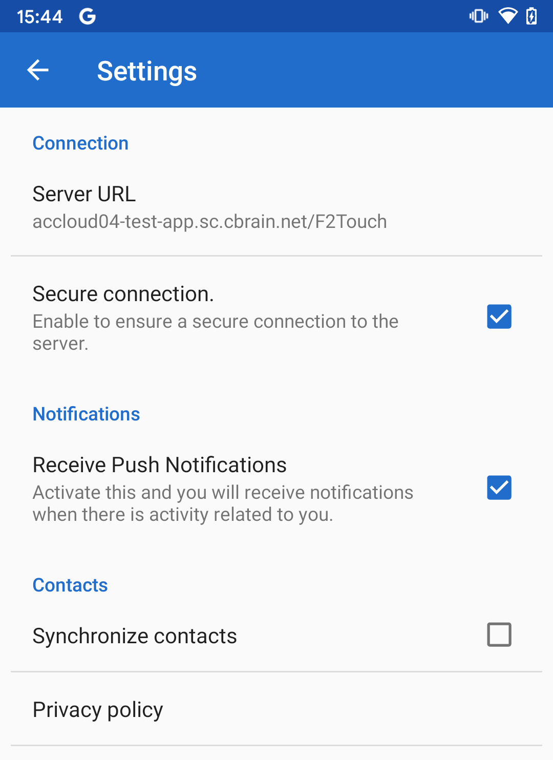 settings android